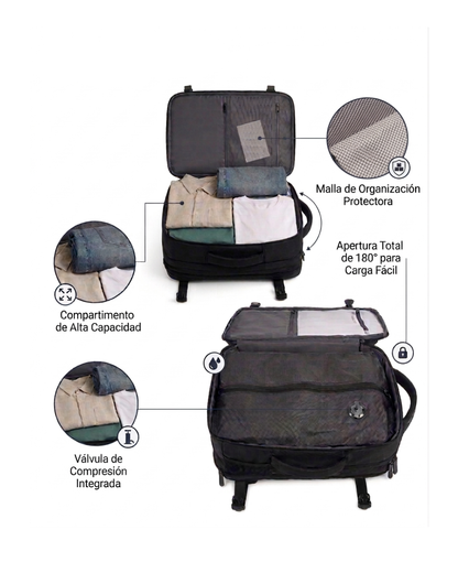 Mochila con sistema de vacío PRO