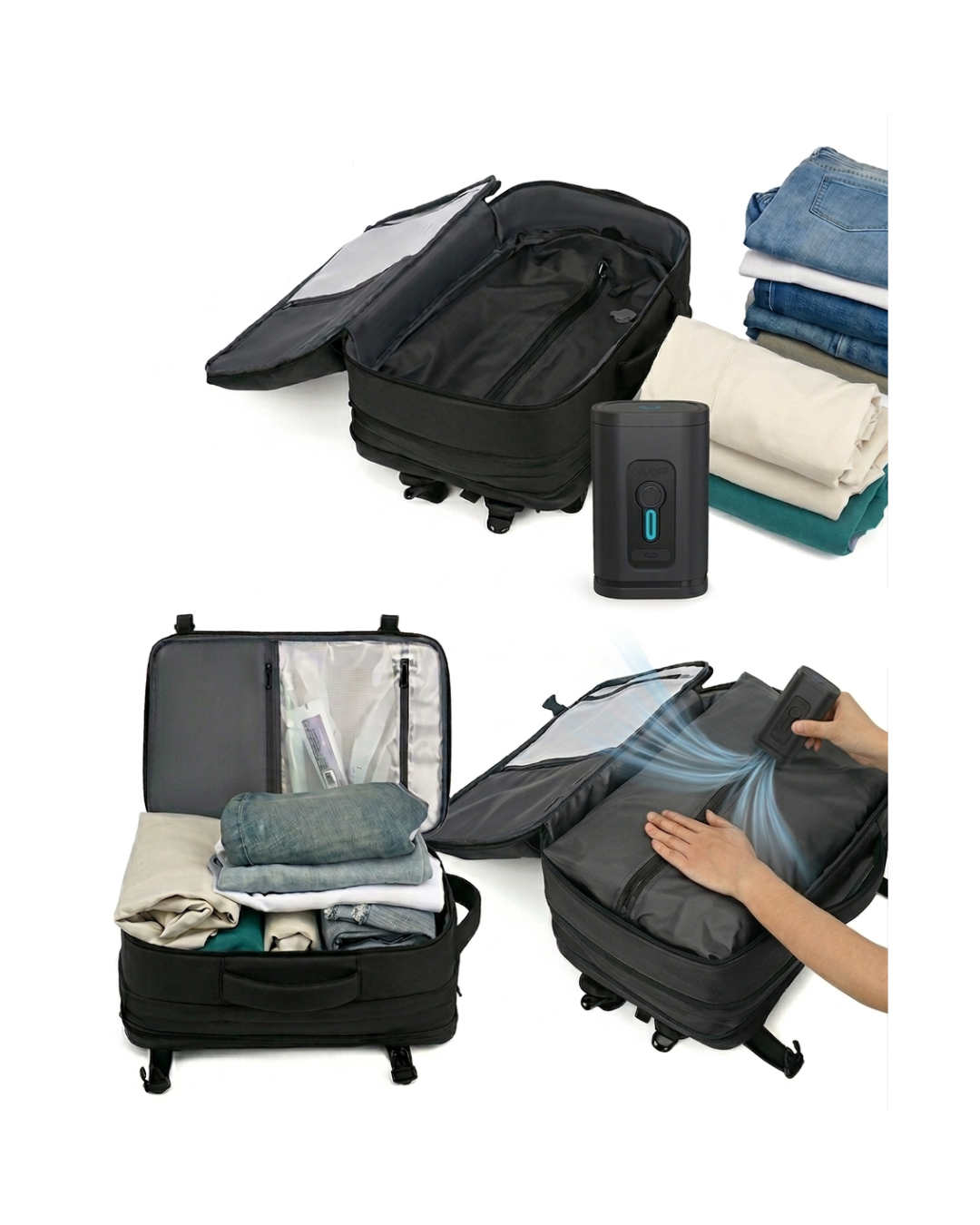 Mochila con sistema de vacío PRO